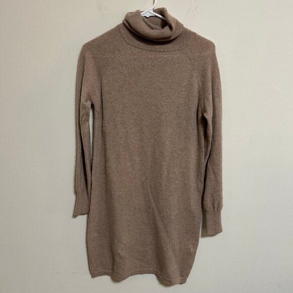 Quince Cashmere Turtleneck Sweater Dress - Picture 1 of 7